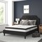Flash Furniture Queen Size Black Fabric Platform Bed with Mattress SL-BM10-7-GG - alternate 1